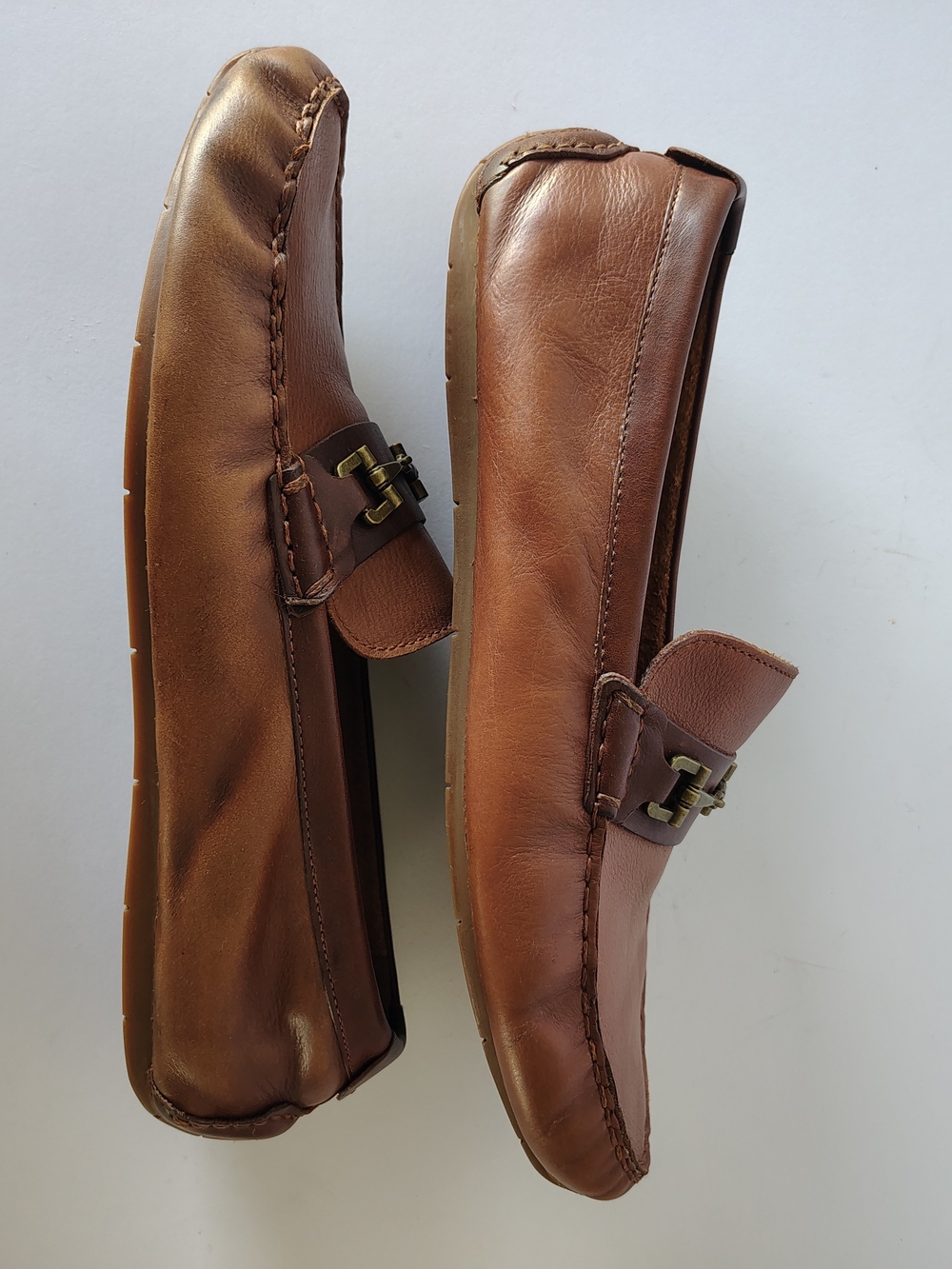Cole Haan Men's Brown Leather Bit Loafers - Picture 7 of 9